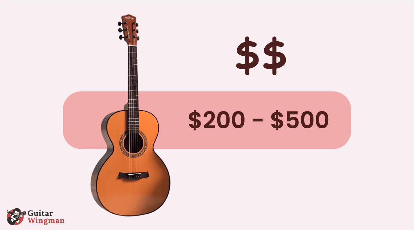 Acoustic guitar for $200 to $500